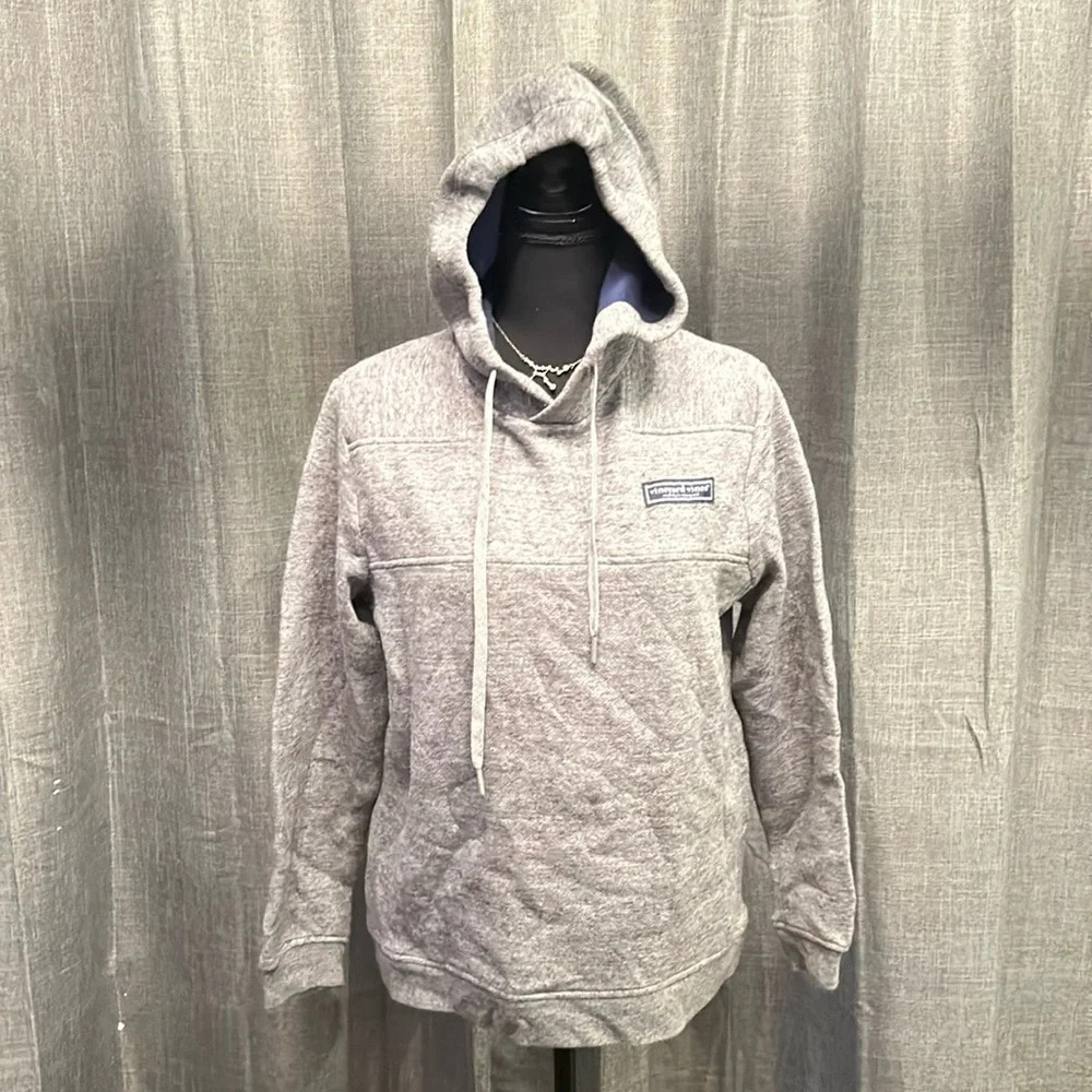 Gray Vineyard Vines Hooded Sweater